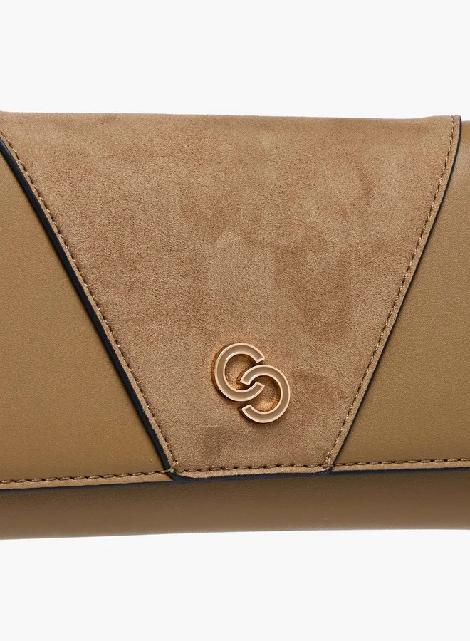 Celeste Suede Crossbody Bag with Button Closure