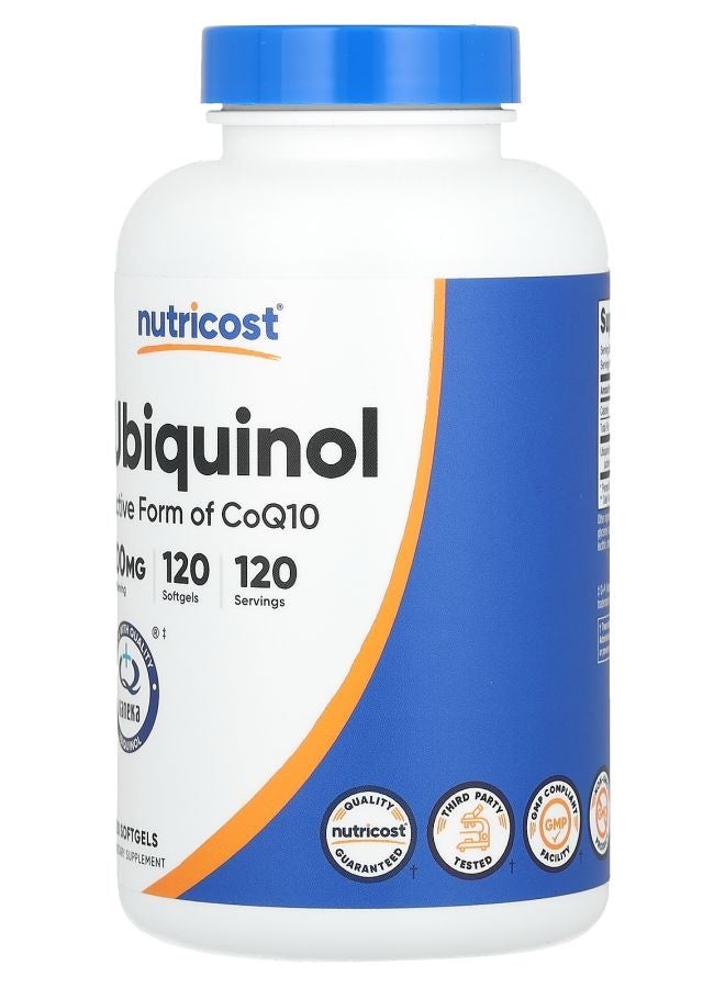 Nutricost Ubiquinol 100 mg 120 Softgels - Image 2