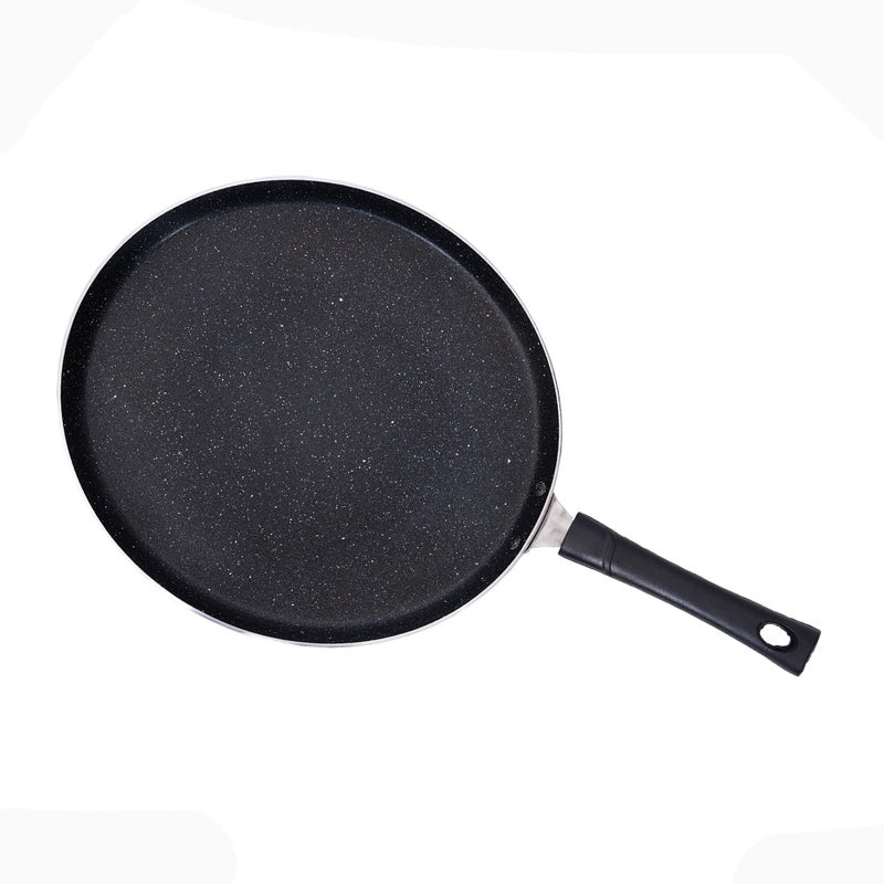 Zen Dosa Tawa | Black | 29 CM | Non-Stick | 2.6 Thik | Gas Flame Base | Dishwasher Safe | 2-Layer Metallic Finish  - Image 2