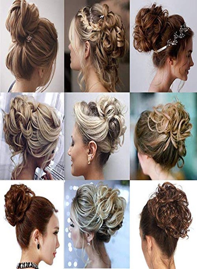 Samyak Black Synthetic frill Funky messy party hair bride bun for ponytail and juda bun maker istant hairstyle for party, wedding, functions, Pack of 1, - Image 4