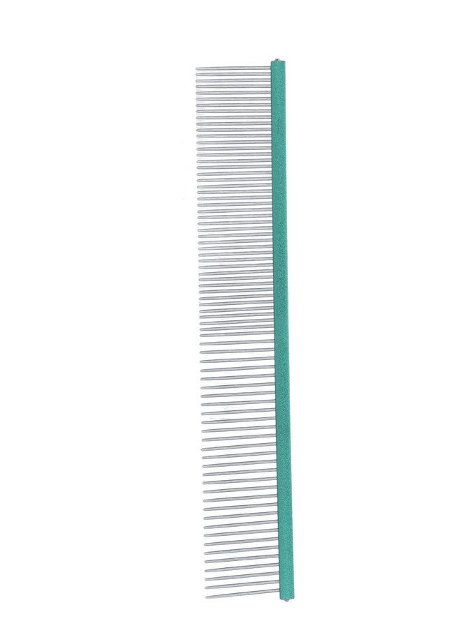 VINGVO Greyhound Comb For Dogs, Metal Dog Comb Dog Combs with Rounded Ends Dog Comb Cat Comb For Removing and Knots Grooming Tool For Long Short Haired Dog (Green 13cm/5.1in) - Image 2