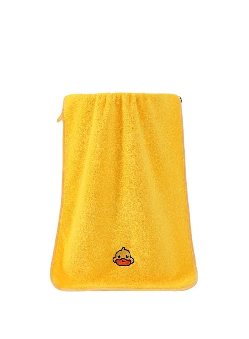 Bluejw 3 Pack Rubber Ducky Coastal Hand Towels for Bathroom 100% Cotton Embroidered Bathroom Towels 13.78 x 29.53 Inch Beach Hand Towels Soft Absorbent Cotton Towel (Yellow, Duck) - Image 2