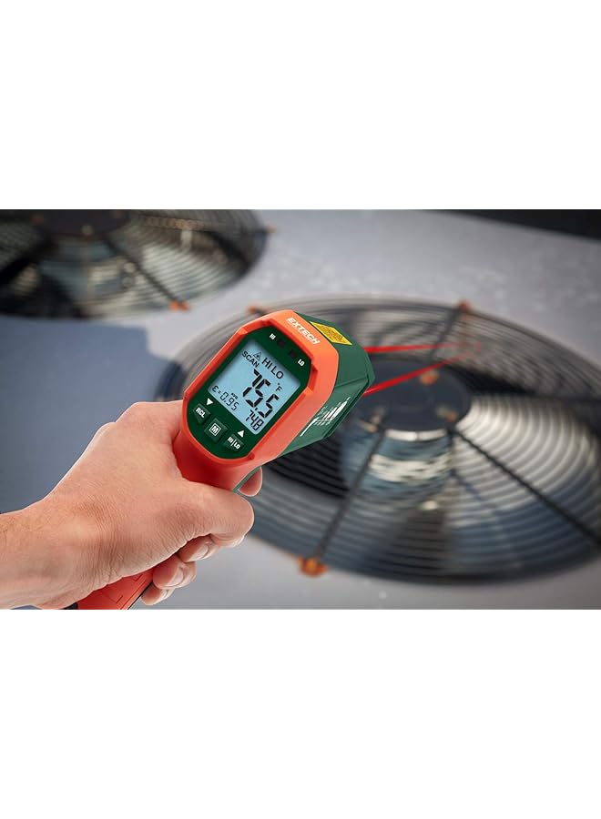 إكستيك مقياس حرارة ليزر مزدوج مقاوم للماء بالأشعة تحت الحمراء - Image 4