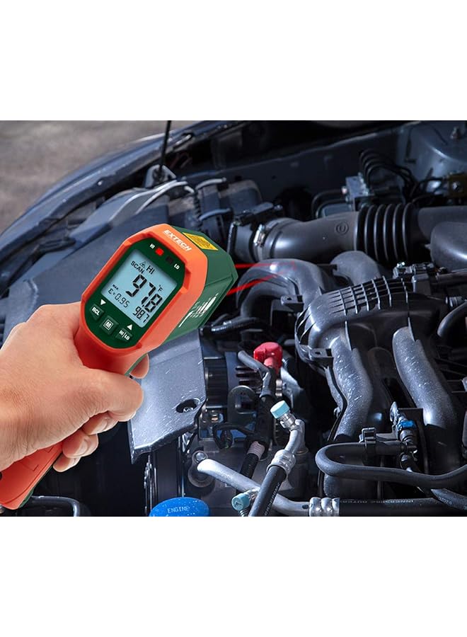 إكستيك مقياس حرارة ليزر مزدوج مقاوم للماء بالأشعة تحت الحمراء - Image 3