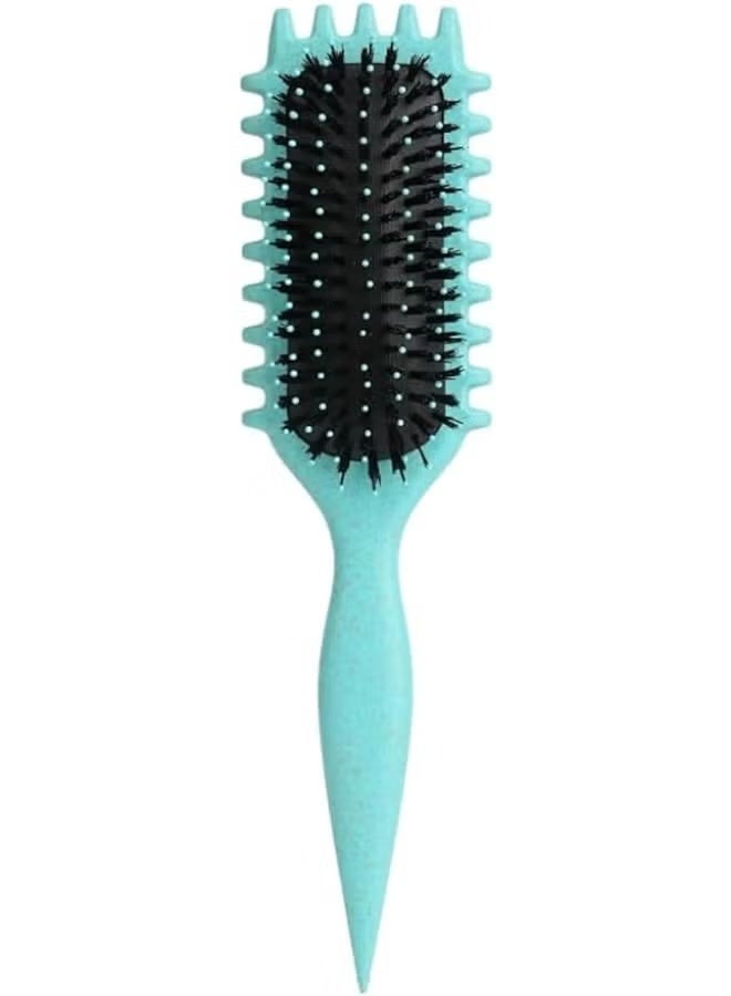 3-in-1 Curl Defining & Styling Brush - Reduces Pulling & Separates Curls - Multicolor - Image 1