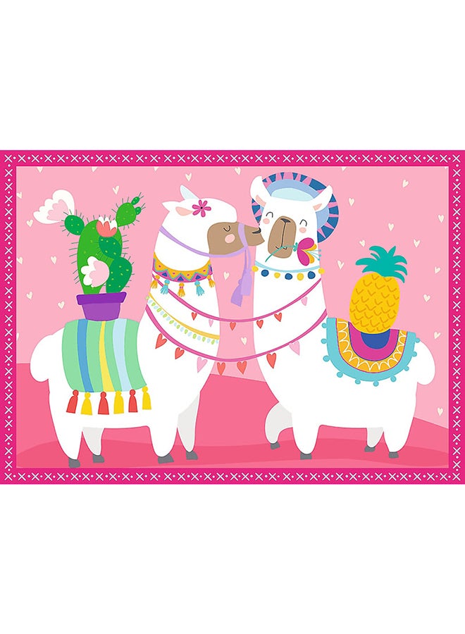 CubicFun Trefl - Llamas on vacation 4 in 1 Puzzle 35 + 48 + 54 + 70 Pieces - 34322 - Image 2