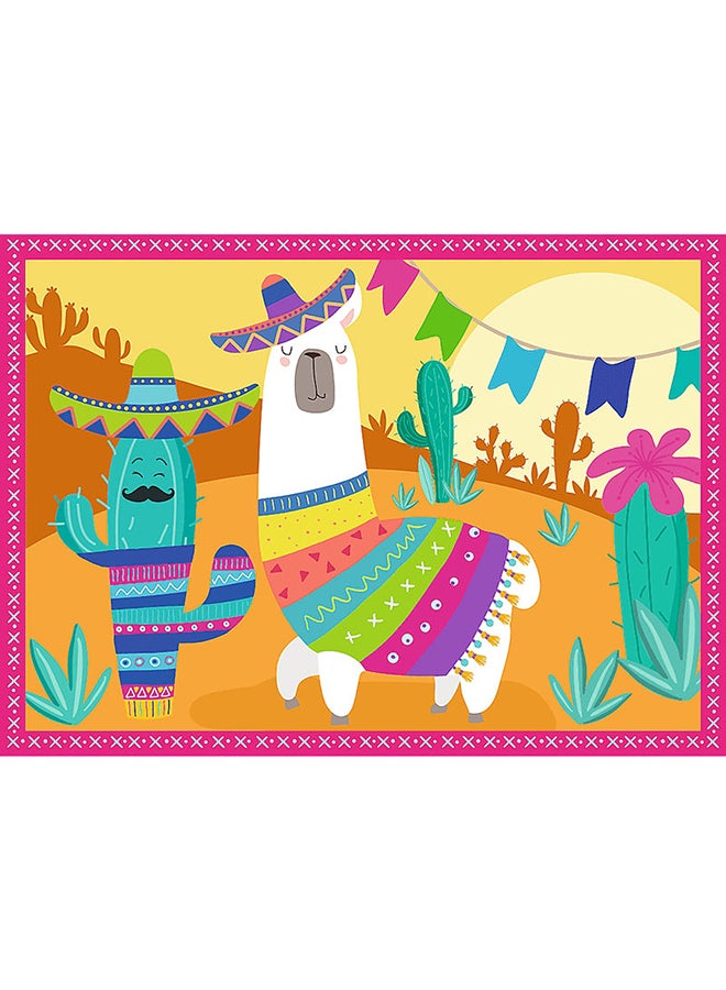 CubicFun Trefl - Llamas on vacation 4 in 1 Puzzle 35 + 48 + 54 + 70 Pieces - 34322 - Image 4