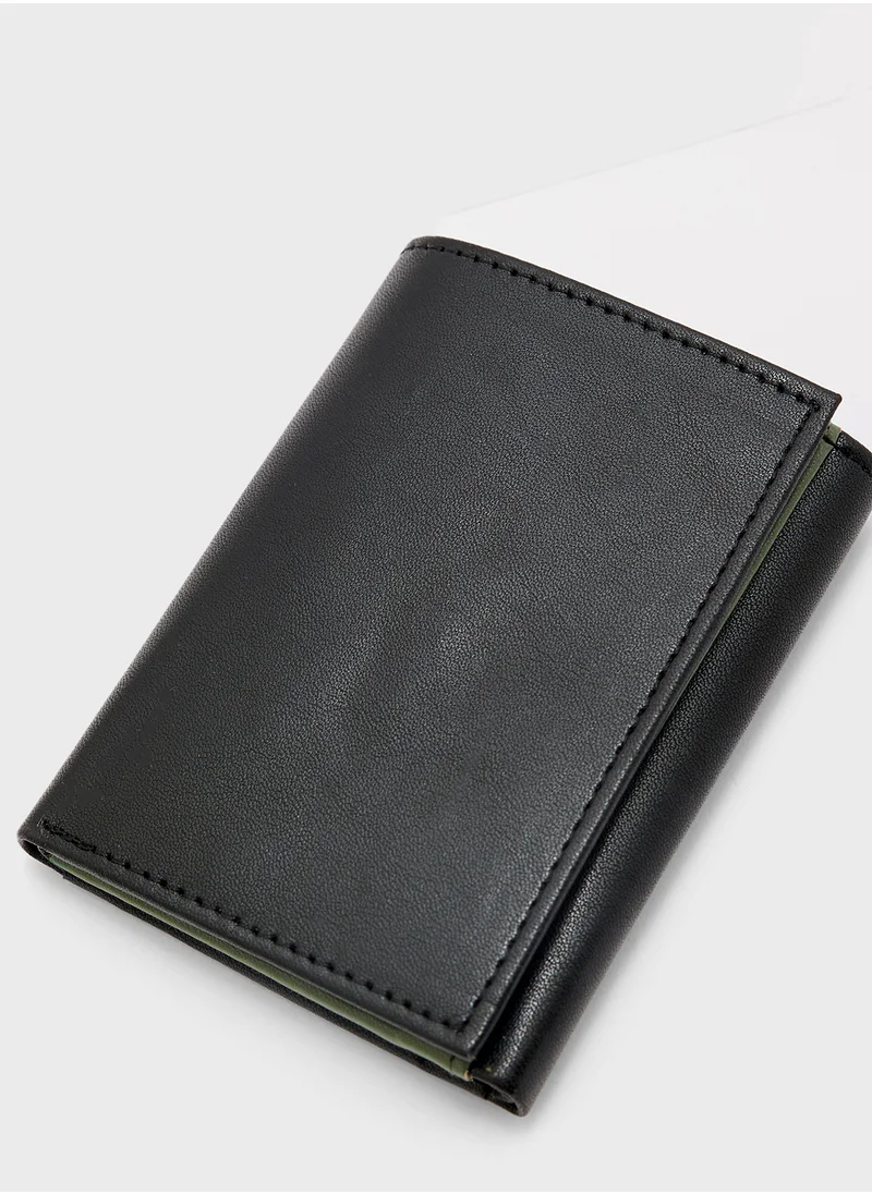 روبرت وود Two Tone Tri-Fold Wallet