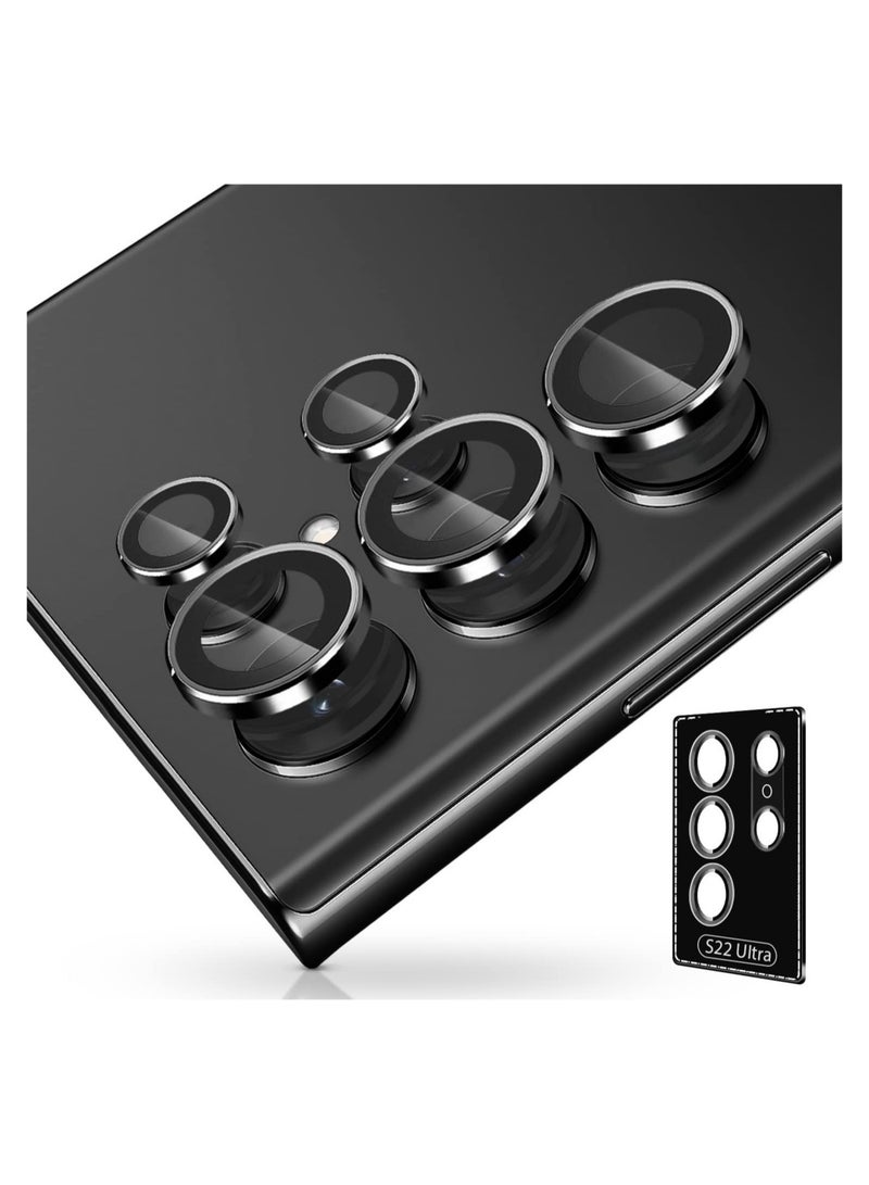 Samsung Galaxy S22 Ultra Camera Lens Protector: Ultra-Thin Tempered Glass with Scratch-Resistant Aluminum Edge (2022) - Image 1