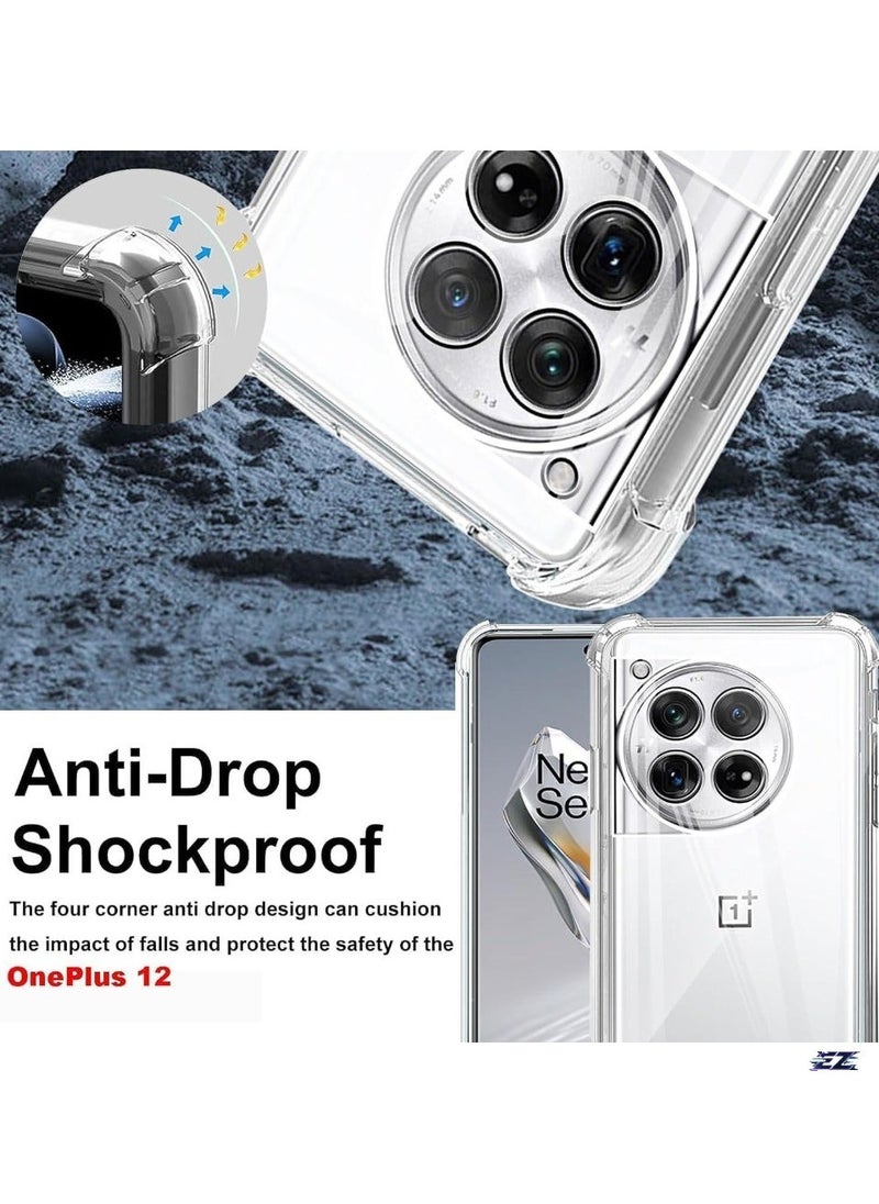 ELTRAZONE Compatible Case for OnePlus 12 – Thin TPU Cover with Camera Protection & Anti-Scratch Slim Fit Flexible Phone Case for OnePlus 12 5G (Clear) - Image 2