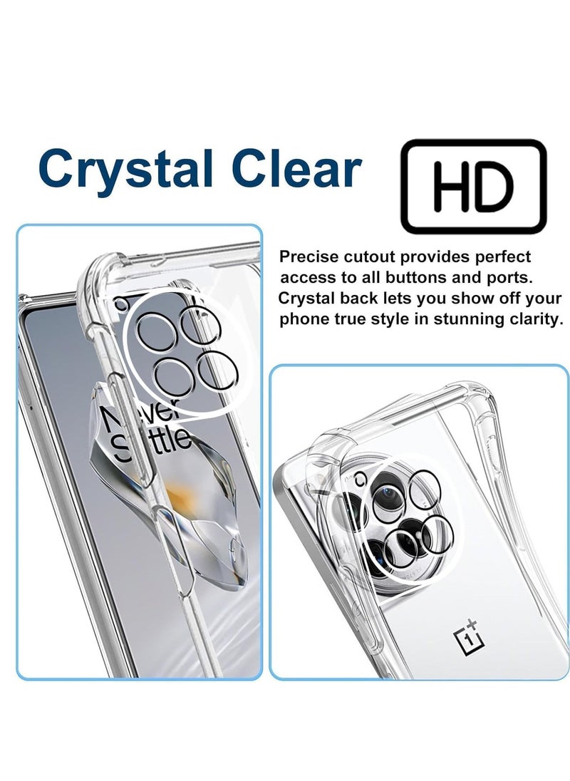 ELTRAZONE Compatible Case for OnePlus 12 – Thin TPU Cover with Camera Protection & Anti-Scratch Slim Fit Flexible Phone Case for OnePlus 12 5G (Clear) - Image 3