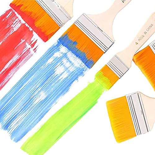 Xariya Artist Flat Brush for Kitchen, Water & Oil Colour Paint Brushes, Acrylic Paint Brush Set for Painting in Canvas (Set of 12) - Image 3
