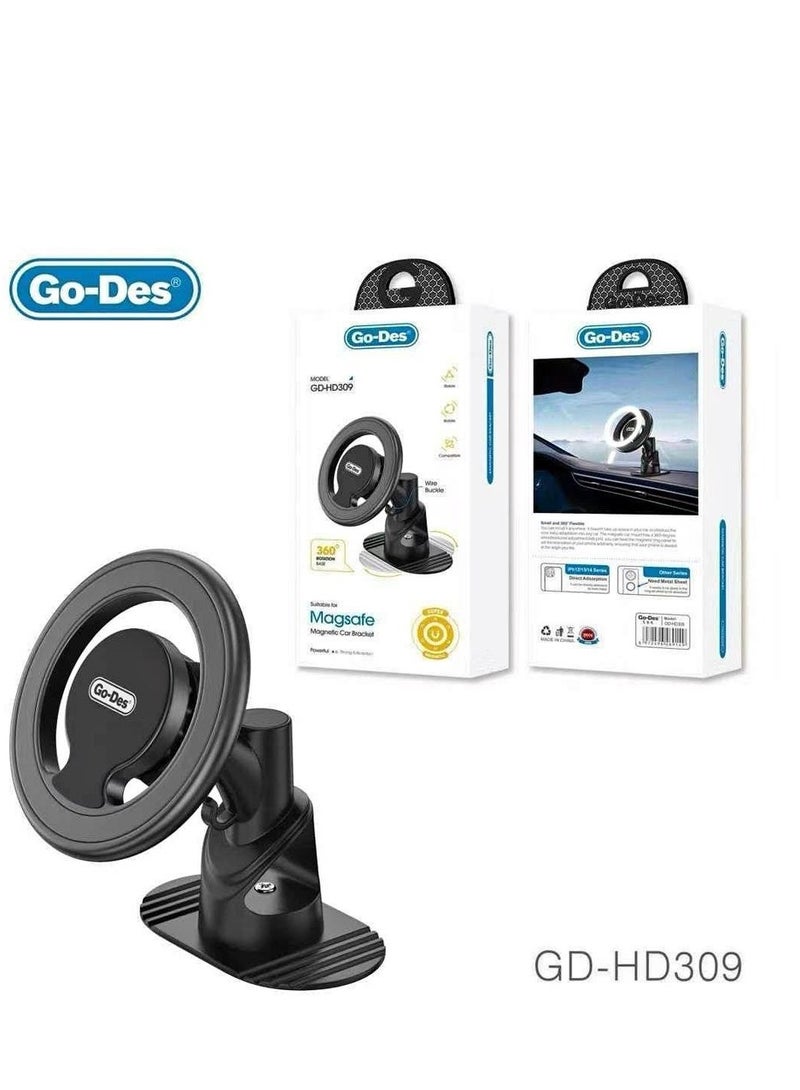 جو-ديز حامل الهاتف المغناطيسي GO-DES GD-HD309 – حامل MagSafe للسيارة لقيادة آمنة دون استخدام اليدين - Image 1