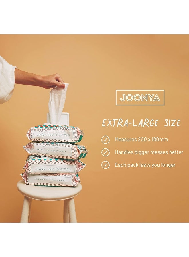 JOONYA Unscented Baby Wipes — Plant-Based, Fragrance-Free Bulk Diaper Wipes | Hypoallergenic, Non-Toxic & Biodegradable Wet Wipes for Sensitive Newborn Skin | 12 Packs of 80 Wipes (960 Total) - Image 4