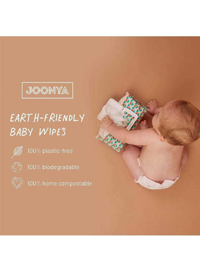 JOONYA Unscented Baby Wipes — Plant-Based, Fragrance-Free Bulk Diaper Wipes | Hypoallergenic, Non-Toxic & Biodegradable Wet Wipes for Sensitive Newborn Skin | 12 Packs of 80 Wipes (960 Total) - Image 3