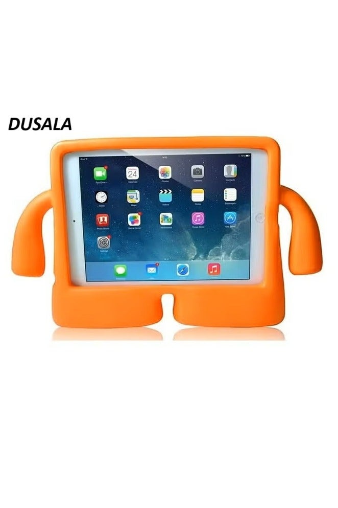 DUSALA Kids Shock‑Proof EVA Case with Handle & Stand for iPad Mini 7 Bright Durable Cover(Orange)