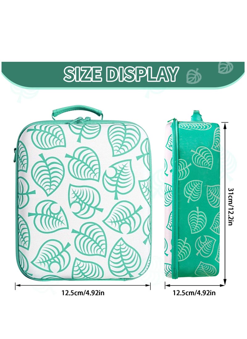 HoldPeak - Large Carrying Storage Case for Nintendo Switch, New Leaf Crossing Hard Shell Travel Cases Fits Complete Switch System Console - Image 1