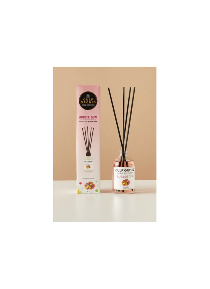 Gulf Orchid - Gulf Orchid Bubble Gum Reed Diffuser 110 ml For Home & Office - Image 1