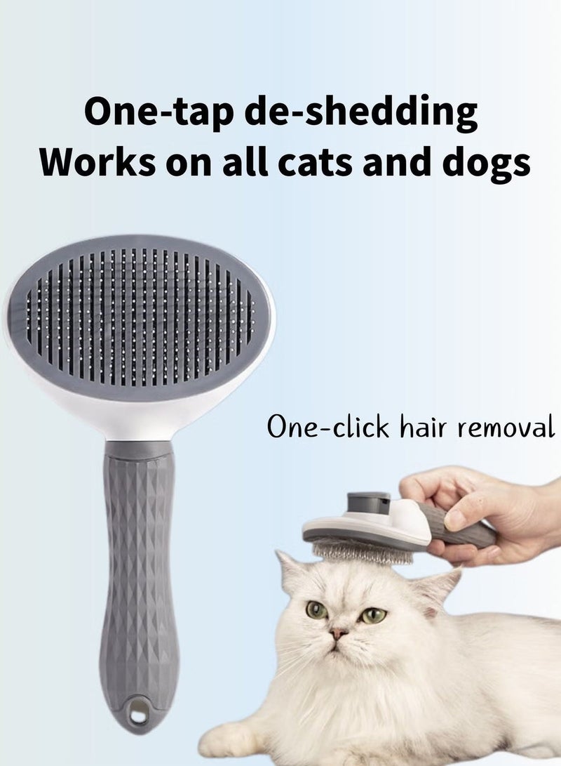 Self-Cleaning Grooming Brush for Cats and Dogs - Removes Shedding & Tangles - Image 5