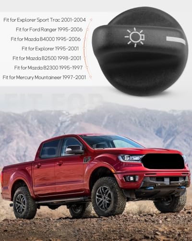 Headlight Switch Knob: F2DB-11666-ABW - Replacement Switch Knob for Ford Ranger Ford Explorer Truck Auto Use - Image 2