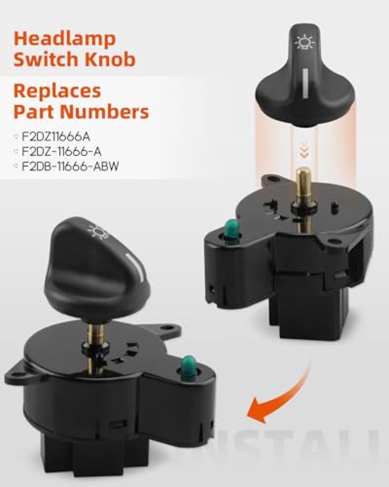 Headlight Switch Knob: F2DB-11666-ABW - Replacement Switch Knob for Ford Ranger Ford Explorer Truck Auto Use - Image 3