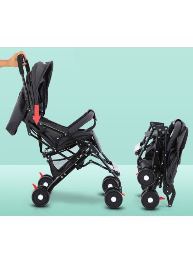 عربة أطفال خفيفة الوزن سهلة الطي وعجلات ناعمة عربة أطفال محمولة خفيفة الوزن / قابلة للطي صغيرة الحجم / مقصورة سفر (مناسبة للسفر الجوي) عربة أطفال / عربة أطفال / كرسي دفع - Image 3