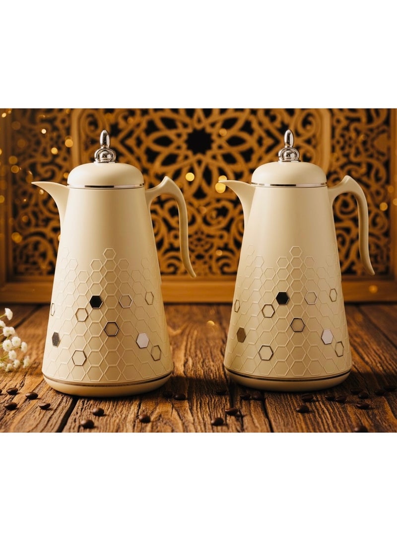 طقم ترامس ثلاجة قهوة وشاي جذابة بتصميم أنيق - Image 1