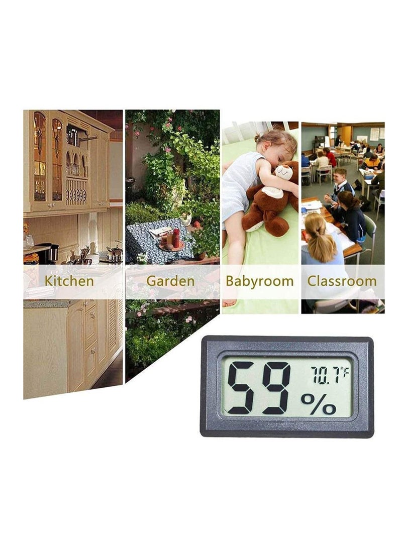 SYOSI 6 Pack Mini Hygrometer Thermometer Built in Small Household Electronic Digital Indoor Humidity Gauge Monitor with Temperature Meter Sensor Fahrenheit - Image 3