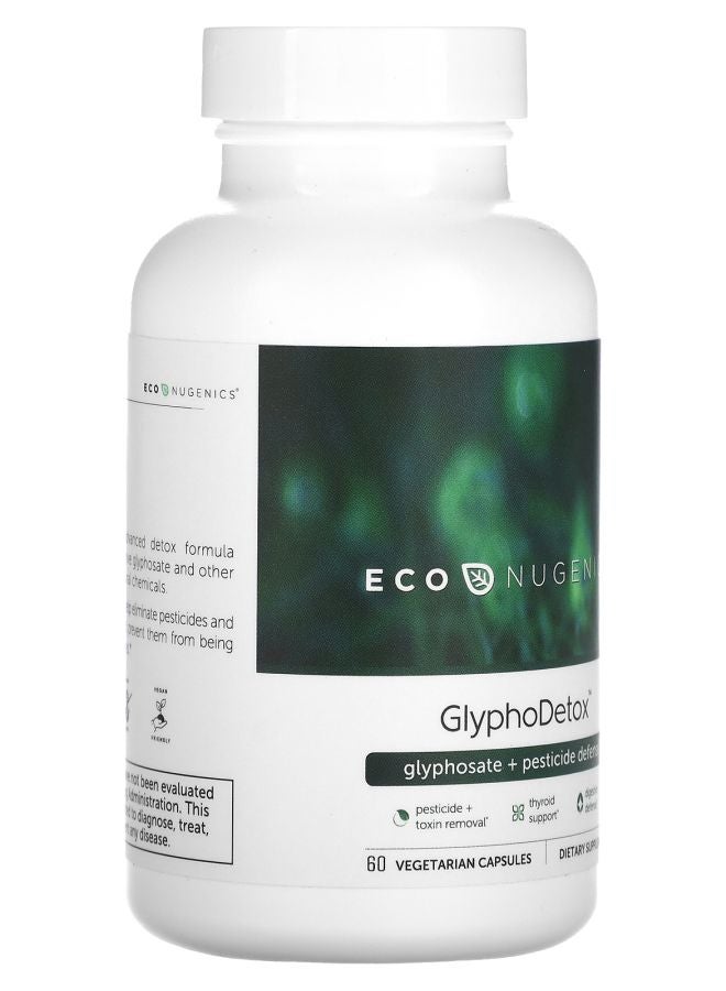 EcoNugenics GlyphoDetox Glyphosate + Pesticide Defense 60 Vegetarian Capsules - Image 2