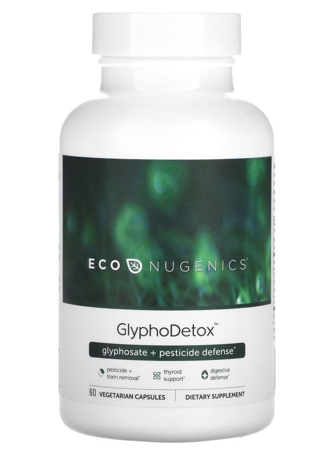 EcoNugenics GlyphoDetox Glyphosate + Pesticide Defense 60 Vegetarian Capsules - Image 1