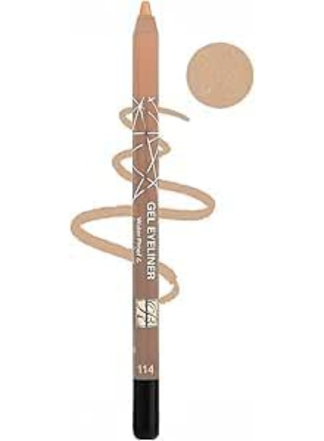 Romantic May Long-lasting, waterproof, and smudge-proof gel eyeliner in shade (Apricot, 114) - Image 2