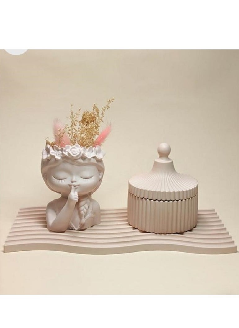 Generic Decorative set consisting of 3 pieces made of concrete 