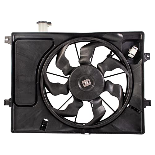TRQ Radiator Cooling Fan Assembly Compatible with 2007-2010 Hyundai Elantra HY3115120 - Image 3