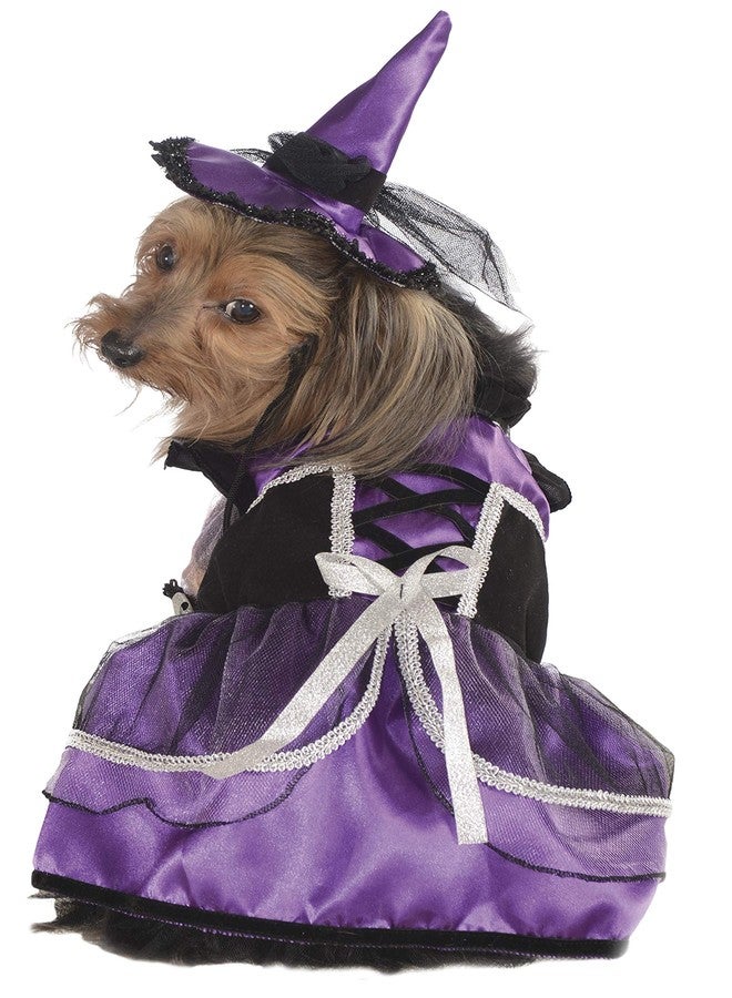 Rubies Rubie's Purple Witch Pet Costume Dress and Hat , Large - Image 1