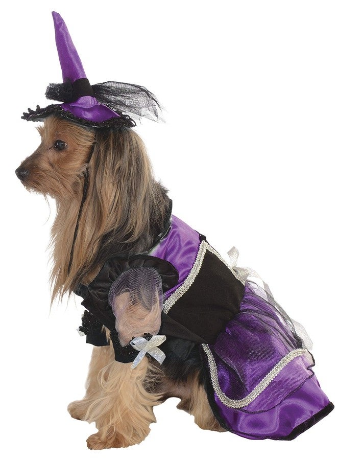 Rubies Rubie's Purple Witch Pet Costume Dress and Hat , Large - Image 2