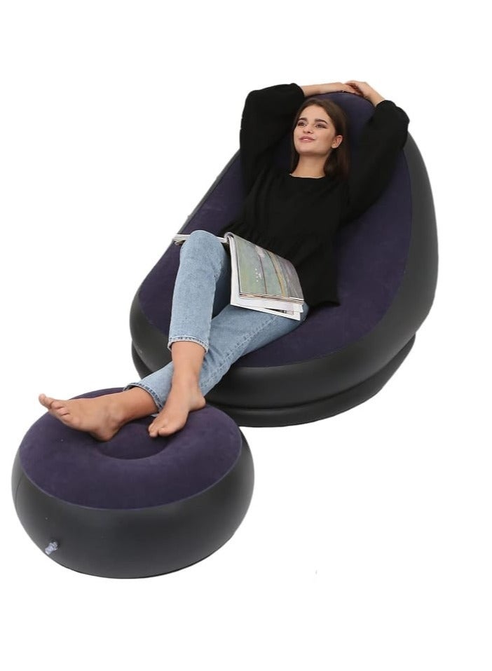 Generic Inflatable Sofa Household Outdoor Inflatable Stool Sofa Leisurely Inflatable Sofa - Image 1