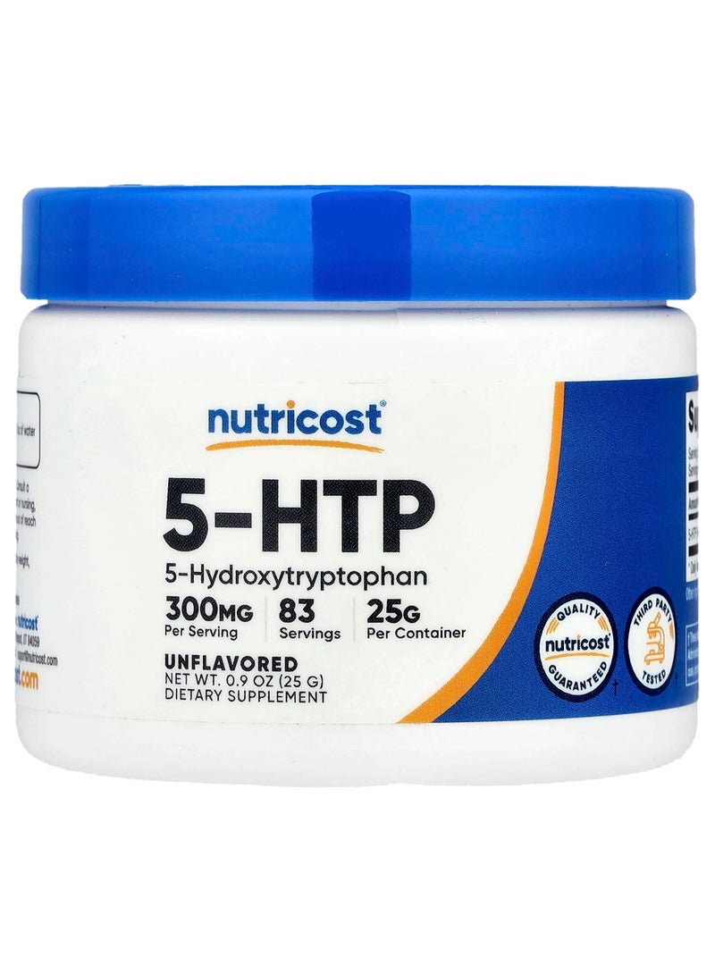 5-HTP, Unflavored, 0.9 oz (25 g)
