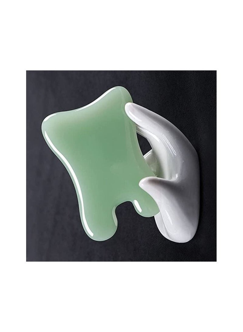 Skin Facial Care Gua Sha Guasha Treatment Massage Natural Jade Board Traditional Scraping Scraper Tool 1PCS - Image 1