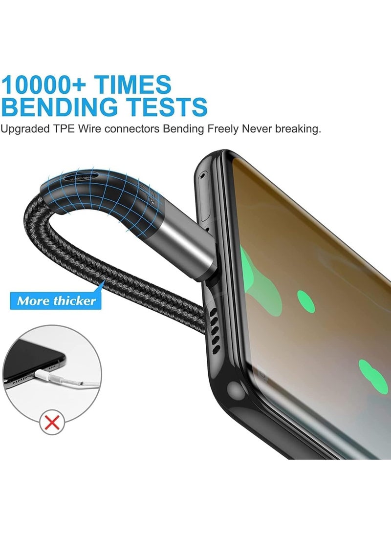 كابل AASHZ بطول 1 متر، بقوة 60 واط، مصنوع من النايلون المضفر، من نوع USB-C إلى USB-C 2.0، متوافق مع أجهزة iPhone 16/16 Plus/16 Pro/16 Pro Max، وiPad Pro/Air، وMacBook Pro/Air، وGalaxy S24 S23 Ultra، وHuawei P60، وXiaomi، وغيرها. - Image 5