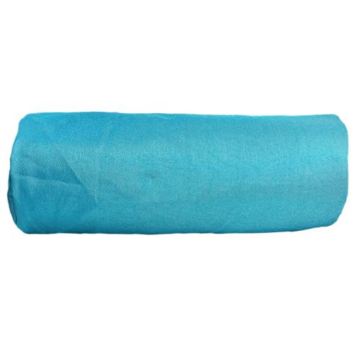 The Yogis Iyengar Yoga Bolster (Filled With Cotton) Removable/Washable Cotton Cover Reduced Stress on Spine, Neck Pain Relief (colour - Sky Blue) - Image 4