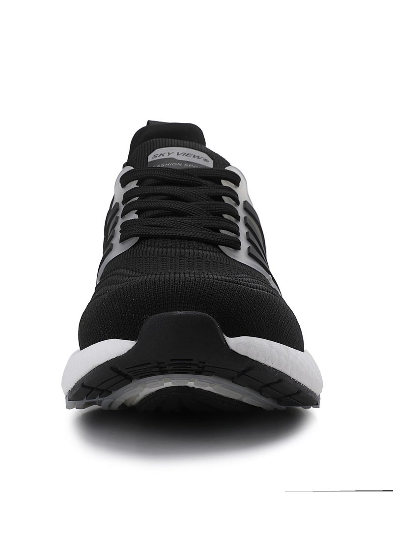 Sky View - SKYVIEW Men's Running Shoes Tennis Fashion Sneakers For Men Walking Slip On Gym Workout Athletic Breathable Jogging Sport Casual Shoes Black White - Image 1