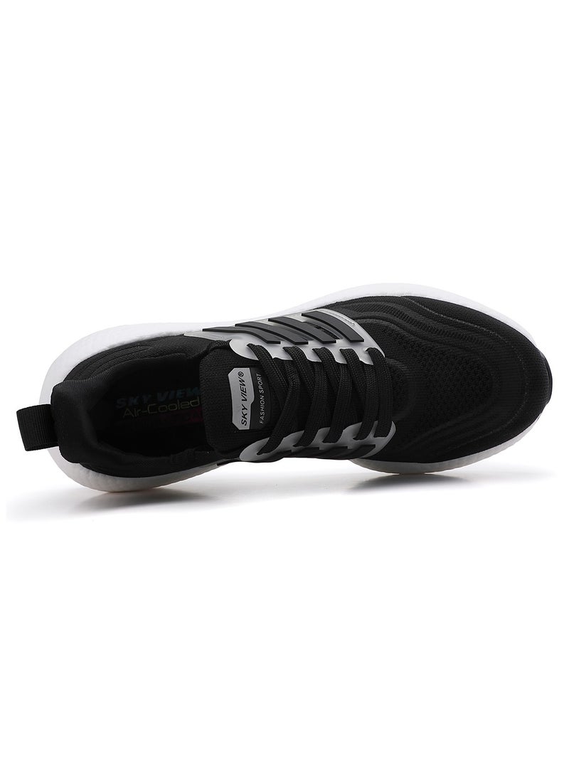 Sky View - SKYVIEW Men's Running Shoes Tennis Fashion Sneakers For Men Walking Slip On Gym Workout Athletic Breathable Jogging Sport Casual Shoes Black White - Image 1