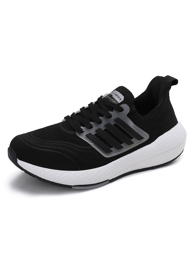 Sky View - SKYVIEW Men's Running Shoes Tennis Fashion Sneakers For Men Walking Slip On Gym Workout Athletic Breathable Jogging Sport Casual Shoes Black White - Image 1