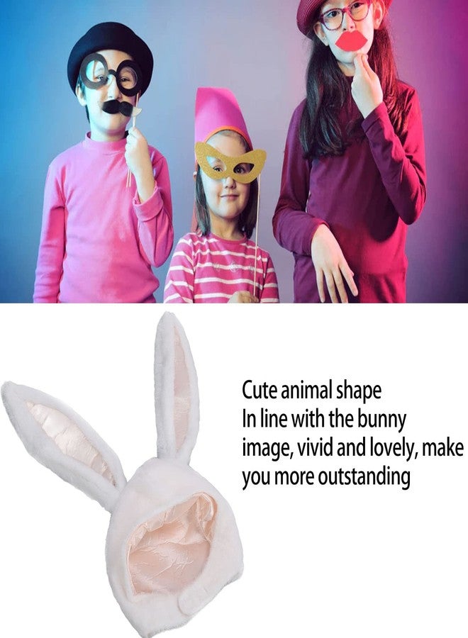 Semme Plush Bunny Ears Hood - Easter Bunny Hat for Cosplay, Halloween Party, Christmas Gift - Image 3