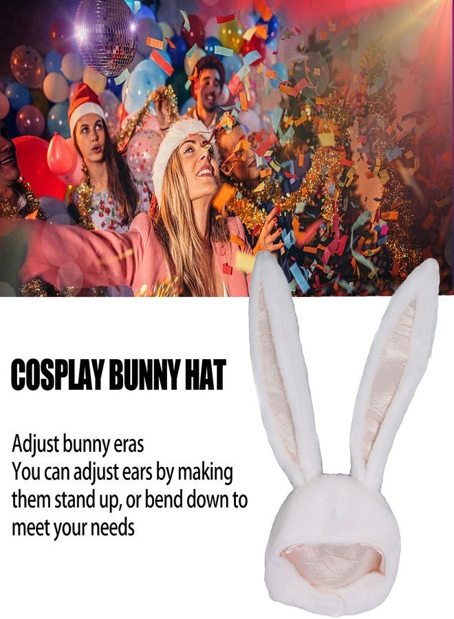 Semme Plush Bunny Ears Hood - Easter Bunny Hat for Cosplay, Halloween Party, Christmas Gift - Image 2