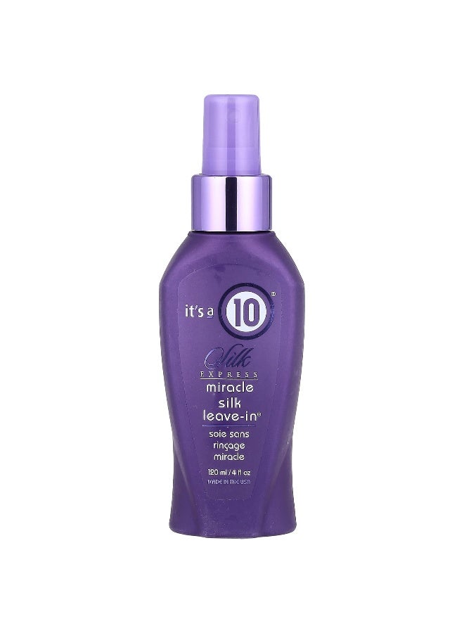 It's a 10, Silk Express, Miracle, Silk Leave-In®,  4 fl oz (120 ml) - Image 1