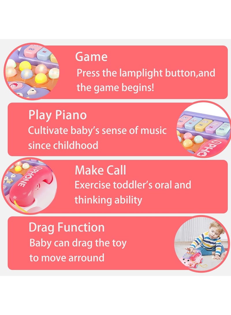 عام ألعاب هواتف الأطفال ، ألعاب ضوء الكرتون الهاتف الخلوي ، هاتف الأطفال اللعب التفاعلية الأبوية - Image 4