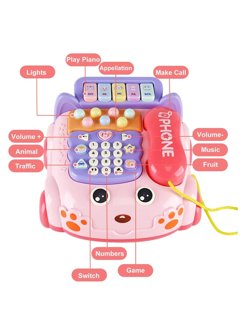 عام ألعاب هواتف الأطفال ، ألعاب ضوء الكرتون الهاتف الخلوي ، هاتف الأطفال اللعب التفاعلية الأبوية - Image 3
