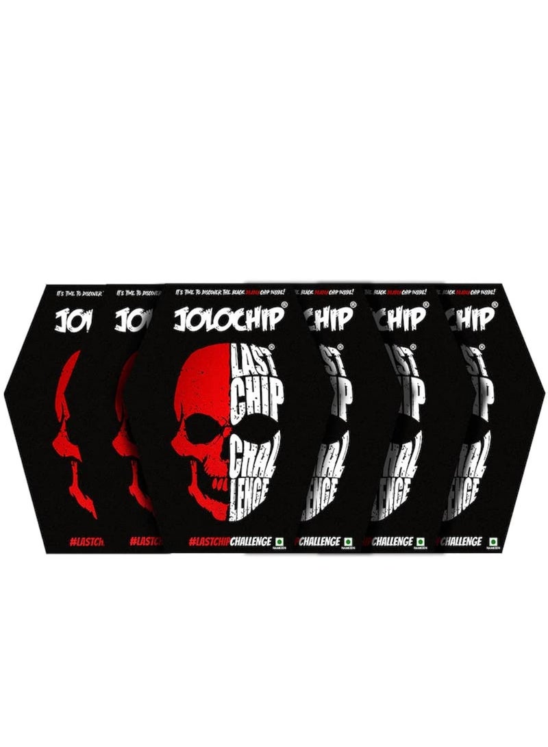 LastChipChallenge (Pack of 6) | Extreme Spicy Tortilla Chip | Hottest Chip in the World | Ultimate Hot Snack | 5grm * 6