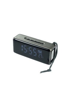 Portable USB Rechargeable Bluetooth Speaker - TWS Mirror Bluetooth Speaker, Supports Alarm Clock, Time and Temperature Display, Micro SD Card, FM, MP3